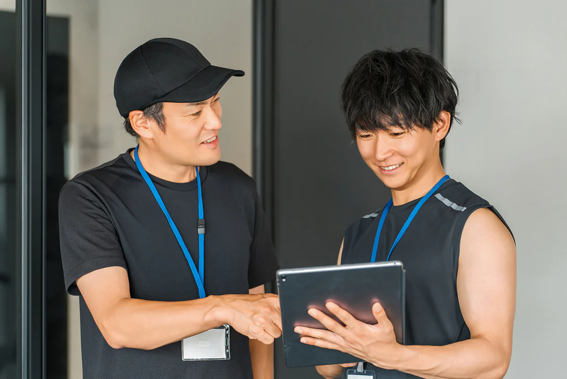 明確な評価制度のもとで成長するトレーナー