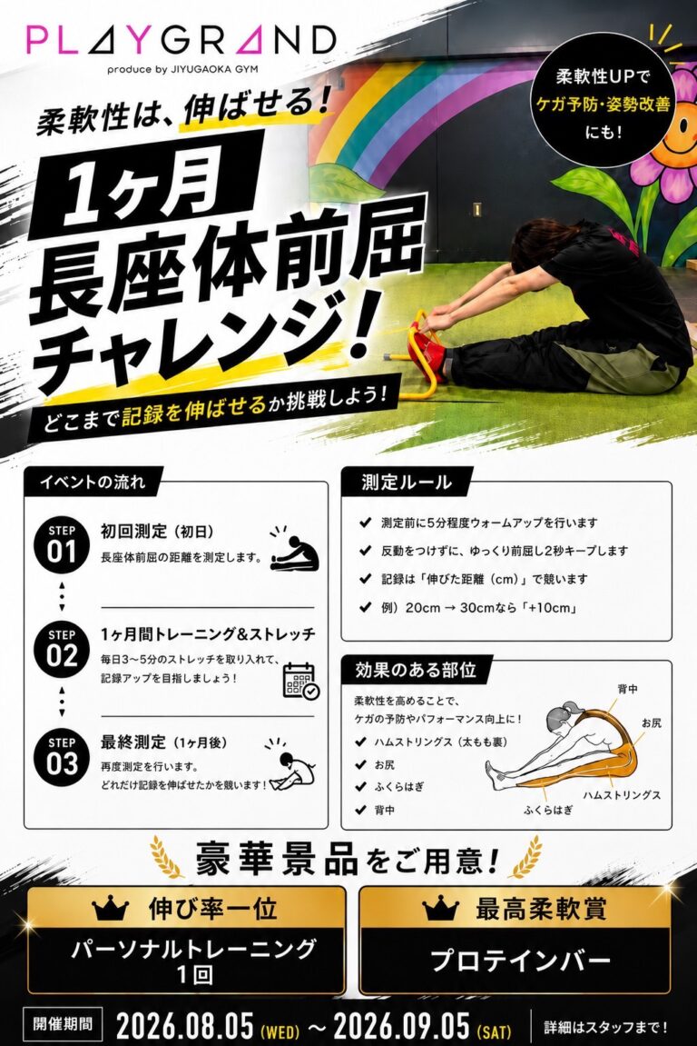 長座体前屈、みなさんどのくらい？